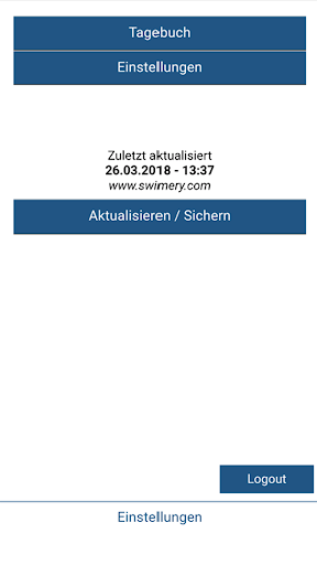 Android application Swimery Diary screenshort