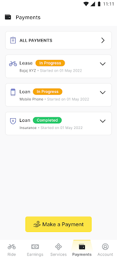 Android application BeeMoto: Driver App screenshort