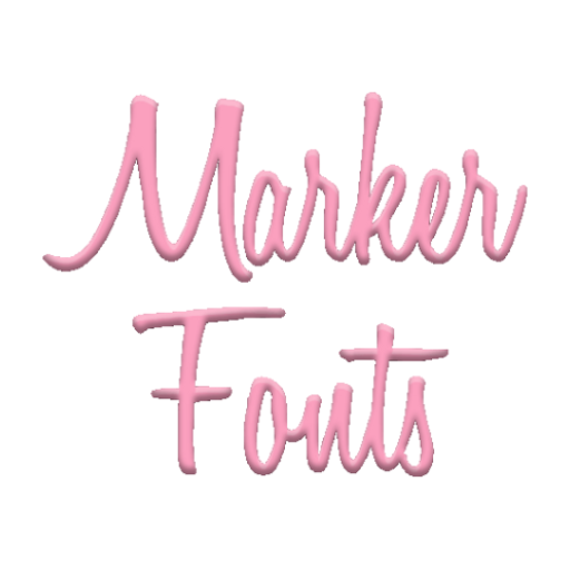 Marker Fonts for FlipFont