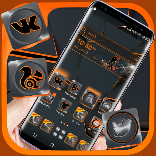 Simple Black Launcher Theme logo
