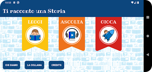 Android application Ti racconto una storia screenshort