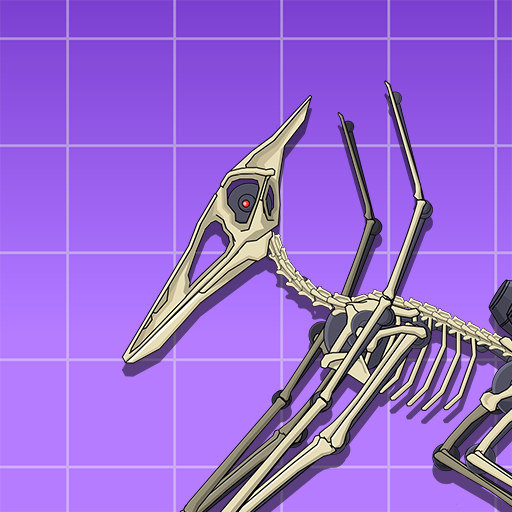 Pterosaur Dino Fossils Robot  Icon