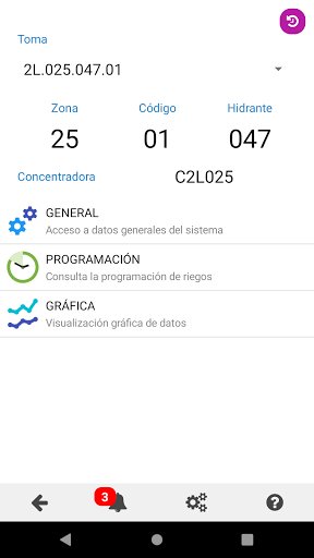 Android application HP3 SRI Riegos Levante M.I screenshort