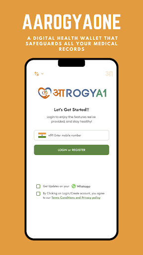 Android application AarogyaOne screenshort