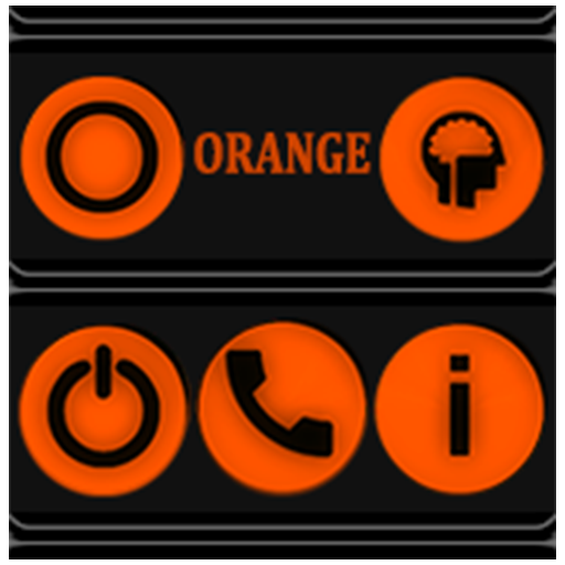 Orange and Black Icon Pack 12.0 Icon