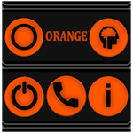 Cover Image of Tải xuống Orange and Black Icon Pack  APK