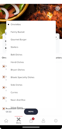 Bilaals Fast Food Screen 3