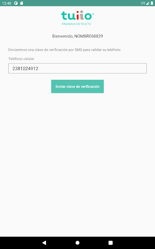 Captura de pantalla de Tuiio Móvil