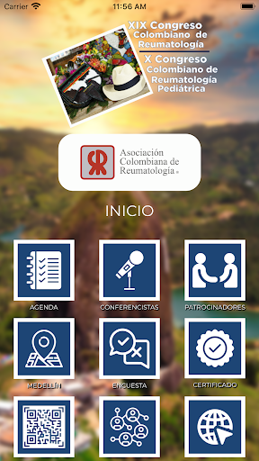 Android application XIX Congreso Reumatología screenshort