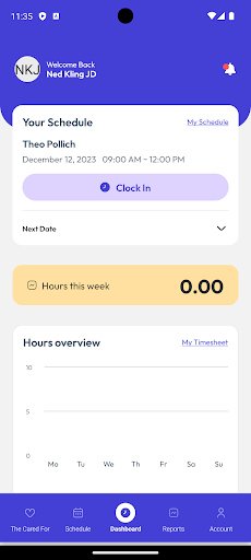 The CareTracker Screen 3