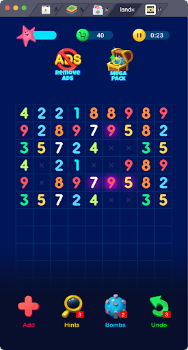 Number match puzzle game Screen 2