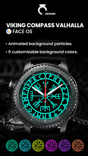 Android application Viking Compass Valhalla FaceOS screenshort