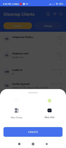 Gleantap Inbox Screen 3