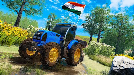 Индийская тракторная тележка
