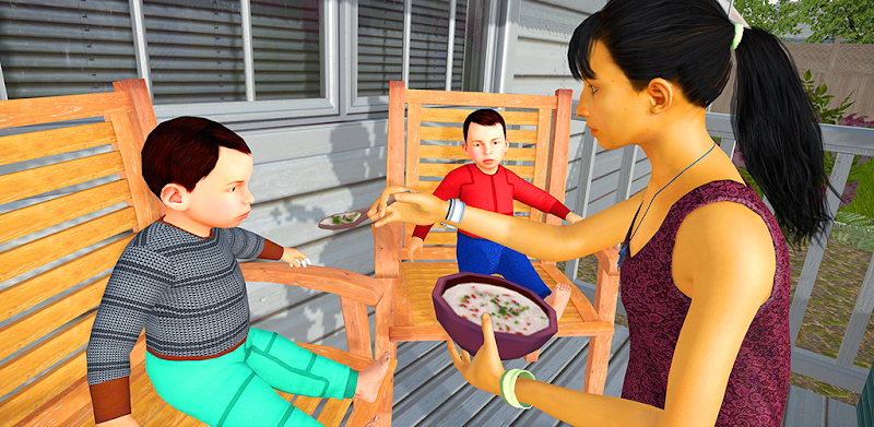 Virtual Twins mom: Mother Simulator Family life