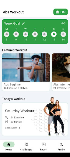 Android application Abs Workout At Home screenshort