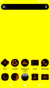 Black and Orange Icon Pack Unknown