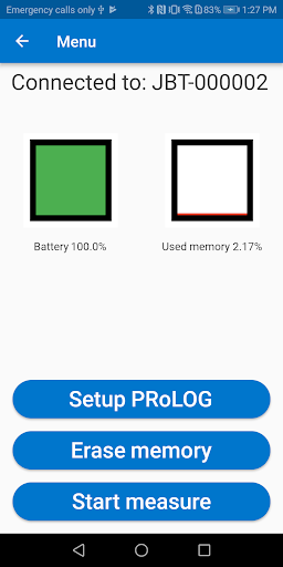 Android application PRoLOG screenshort
