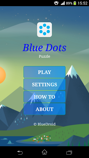 Android application Blue Dots screenshort