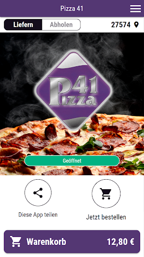 Android application Pizza 41 screenshort
