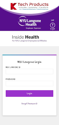 Employee Expenses Screen 2