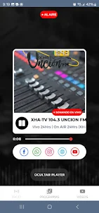 XHA-TV 104.3 UNCION FM