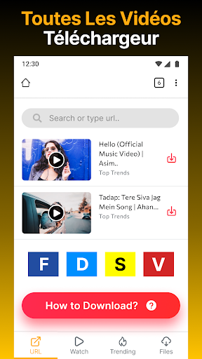 Aperçu de l'application