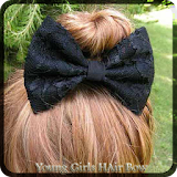 Young Girl Hair Bow icon