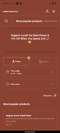 Indian Kebab Zone Screen 3