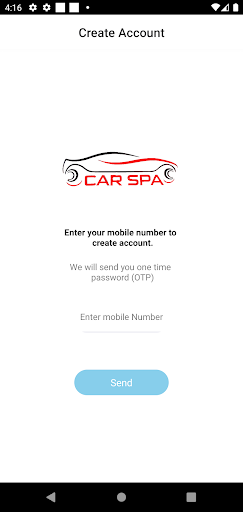 Android application CarSpa screenshort