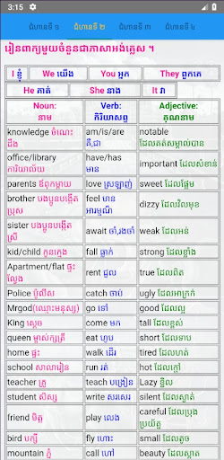 English-Khmer រៀនភាសាអង់គ្លេស Screen 3
