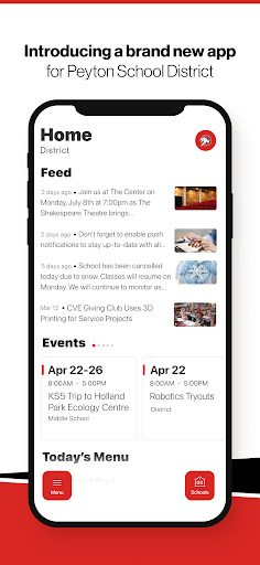 Android application Peyton School District screenshort