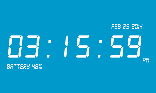 Android application Digital Clock screenshort