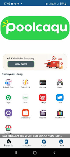 Android application poolcaqu screenshort