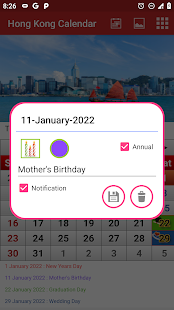 Hong Kong Calendar 1.23 APK screenshots 2