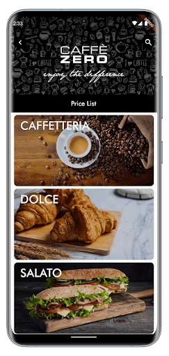 My Caffè Zero Screen 3