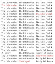 Obraz ikony: The Information: A History, a Theory, a Flood