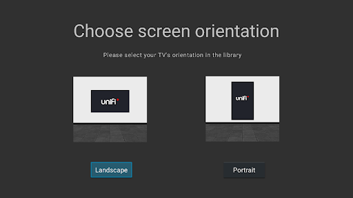 Android application uniFi+ screenshort