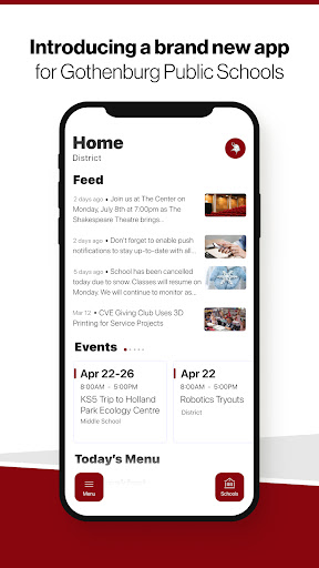Android application Gothenburg Public Schools screenshort