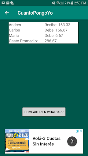 Cuanto Pongo Yo Screen 3