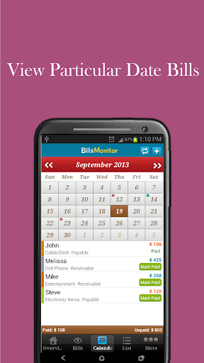 Bills Monitor Reminder Easily