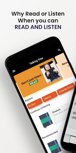 Android application Talking Tree:Ebooks with audio screenshort