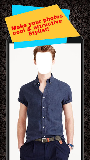 Android application Men Short Shirt Photo Suit screenshort
