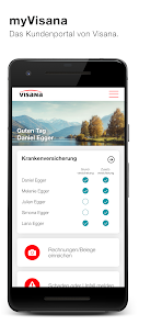 Visana-App  screenshots 1