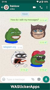 Captura 1 WAStickerApps: Pepe the Frog S android