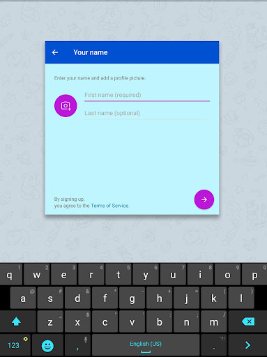 Android application Telegram For WhatsApp screenshort