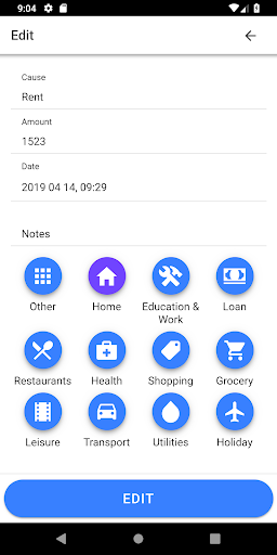 My Finances Screen 3