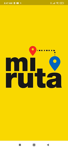 Android application Mi Ruta screenshort