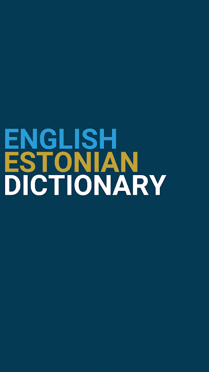 English : Estonian Dictionary - 3.0.2 - (Android)