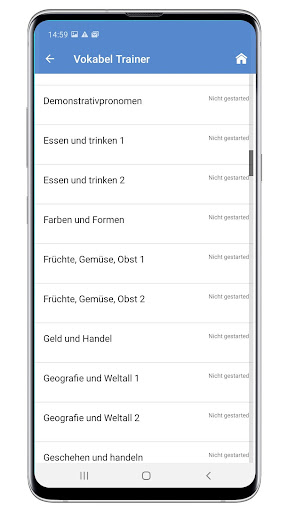 Vokabeltrainer Vallader Screen 3